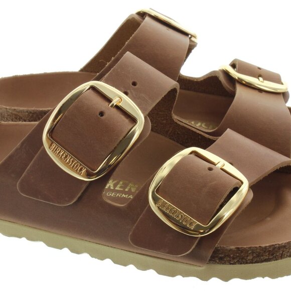Birkenstock Arizona Big Buckle Sandals - Cognac Leather - Size 41 EU (W10/M8 US) - Picture 2 of 5